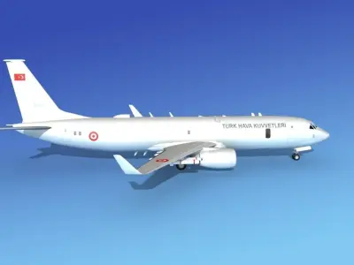 Boeing P-8 Poseidon Turkish Air Force 3D model
