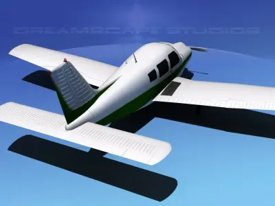 Piper Warrior II 3D model
