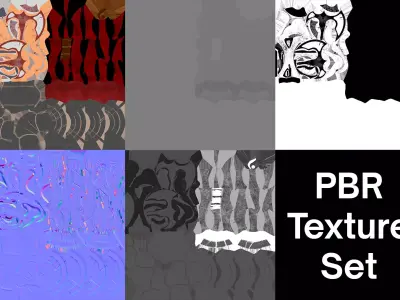 Ancient Battle Axe - Game Ready 3D Melee weapon model Low-poly 3D model