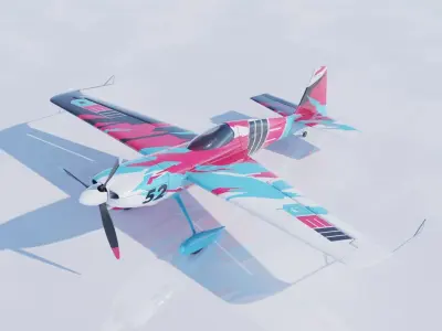 High Quality Zivko Edge 540 Abstract Racing Livery 3D model