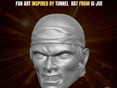 Tunnel Rat fan Art Head for Action Figures 3D print model