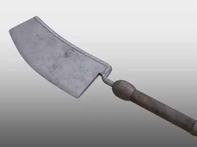Rusty Cleaver Free low-poly 3D model