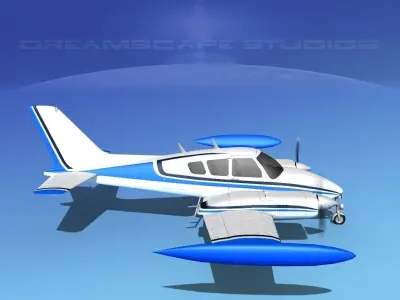 Cessna 320 Skyknight V07 3D model