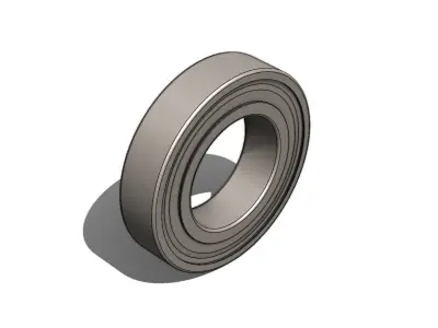 Deep Groove Ball Bearing Rolamento Rigido de Esferas 6210 2Z 3D model