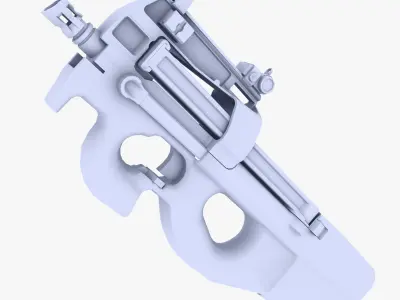 FN P90 PDW Low-poly 3D model