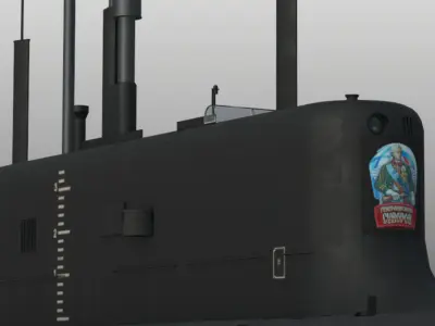 Project 955A Borei A class submarine 3D model