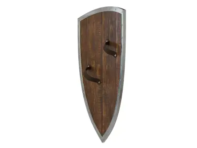 shield medieval Low-poly 3D model purchase