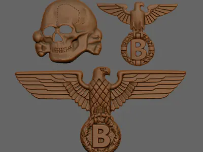 eagle 3D print model