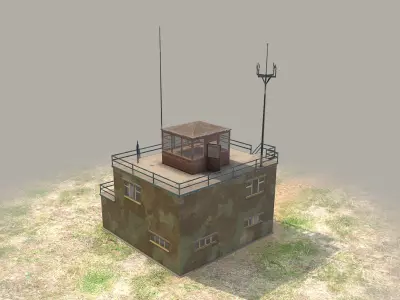 Airport ControlRoom 01 Low-poly 3D model