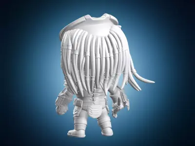 Chibi Predator 2 3D print model