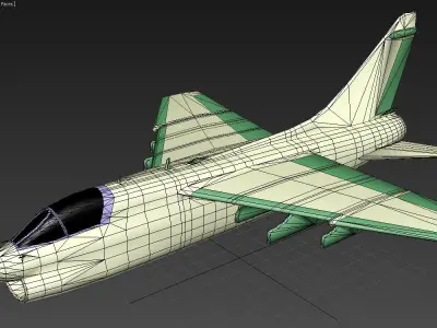 Corsair 2 aircraft 3D print model