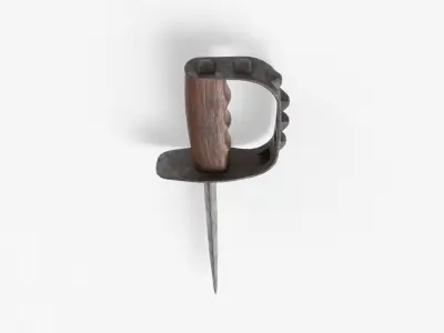 M1917 Trench Knife dirt finish Low-poly 3D model