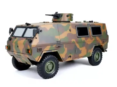 Camouflage Armored Vehicle model pack Low-poly 3D model