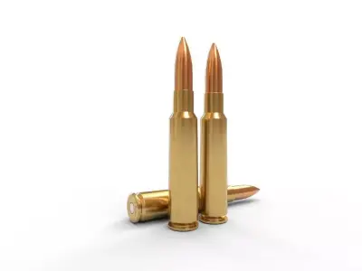 75x55mm Swiss Ammo Low-poly 3D model