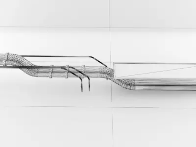 Low poly game ready 3d si-fi pipe asset Free low-poly 3D model