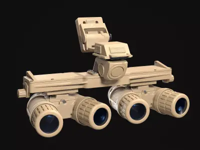 Night Vision Goggles PBG Game Ready Low-poly 3D model