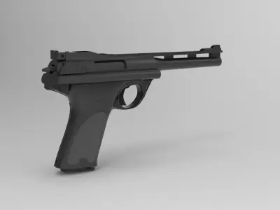 Auto Mag Pistol 3D model