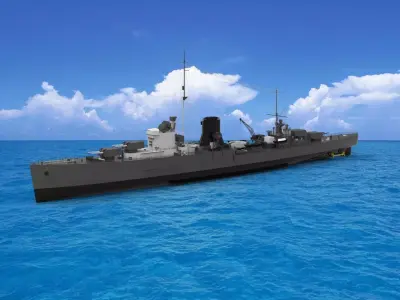 hms Ajax  3D model