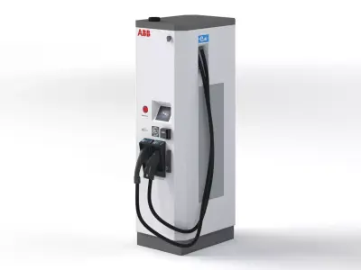 ABB Terra 53 EV Electric car charging station 3D model