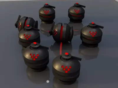 Sci Fi Grenade 3D model