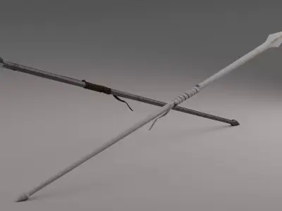 Bloody Spartan spear 3D model