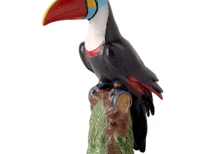 Bordallo Pinheiro Amazonia Toucan 3D model
