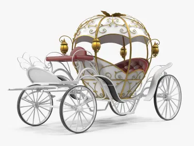 Pumpkin Carriage 3D model purchase