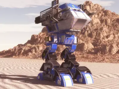 Death Walker Mech Blue 3D model