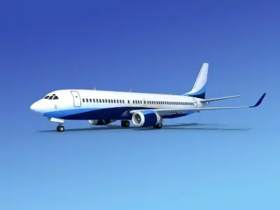 Boeing 737-800 BBJ 1 3D model