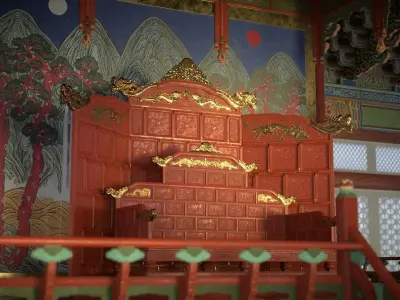 Korea Gyeongbokgung Geunjeongjeon - Joseon Palace 3D model
