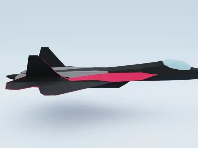 AirCraft Stylized Lowpoly Free low-poly 3D model