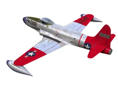 lockheed F-80 shooting star 3D model