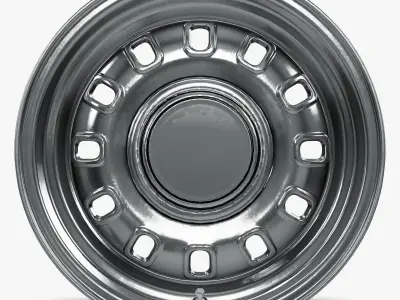 Legendary Wheel Co GT8 Wheel Silver 3D model