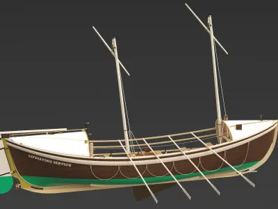 Lifeboat 3D model