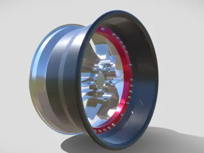 Sportcar Wheel 3D model