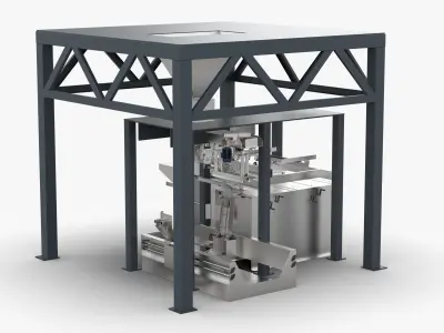 Automatic Scale Bag Making Packaging Machine 3D model