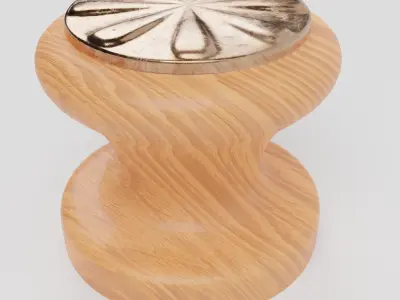 50 Wooden Furniture Handles 3D model