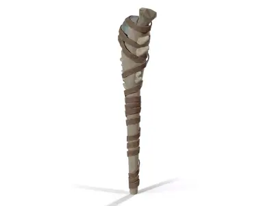 Ancient Spiked Stone Mace Low-poly 3D model