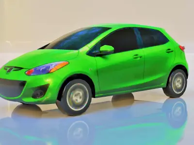 Game-Ready Vehicle Model Low-poly 3D model