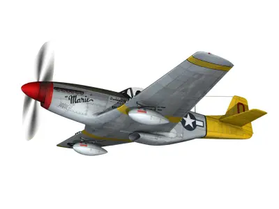 North American P-51D Mustang - Marie 3D model