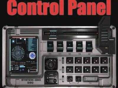 control panel 3D model