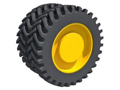 Tractor Twin Tire 3D model