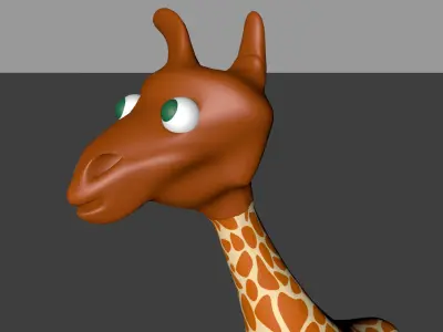 Girafffe cartoon giraffe Low-poly 3D model
