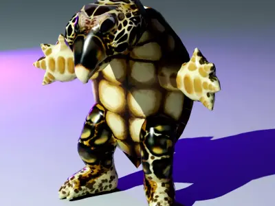 Turtle Nightmare Fuel Free low-poly 3D model
