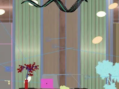 Private Villa Office Design 3D model