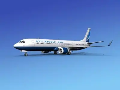 Boeing 737-900ER Atlantic Air 3D model