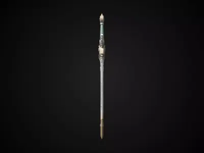 Stylized Rohan Sword - Winged Honor - Game Ready 3D model