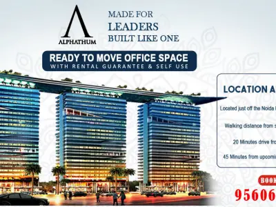 BHUTANI ALPHATHUM TOWER 3D BUILDING NOIDA INDIA 3D model