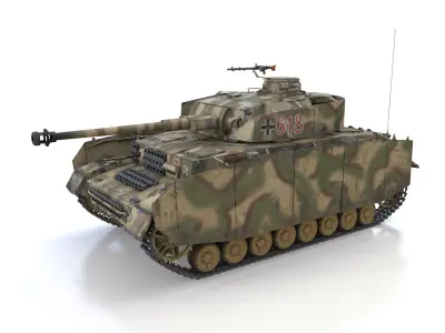 PzKpfw IV - Panzer 4 - Ausf H - 618 3D model