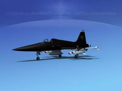 Northrop F-5E Tiger V01 USAF 3D model